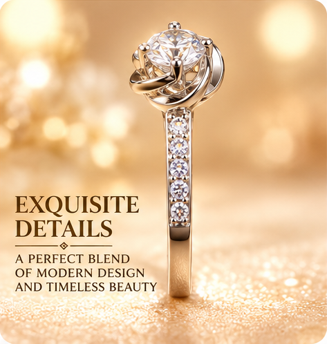✨ Style 17 – Women's Elegant Silver-Tone Round Crystal Love Knot Ring 💍 Sparkling Solitaire Rhinestone Ring 💎 Romantic Infinity Knot Design with Pavé Band 💖 Fashion Jewelry 🎁 Perfect Gift for Her