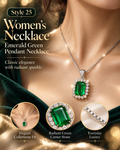 Style 25 – Elegant Emerald Green Inspired Pendant Necklace