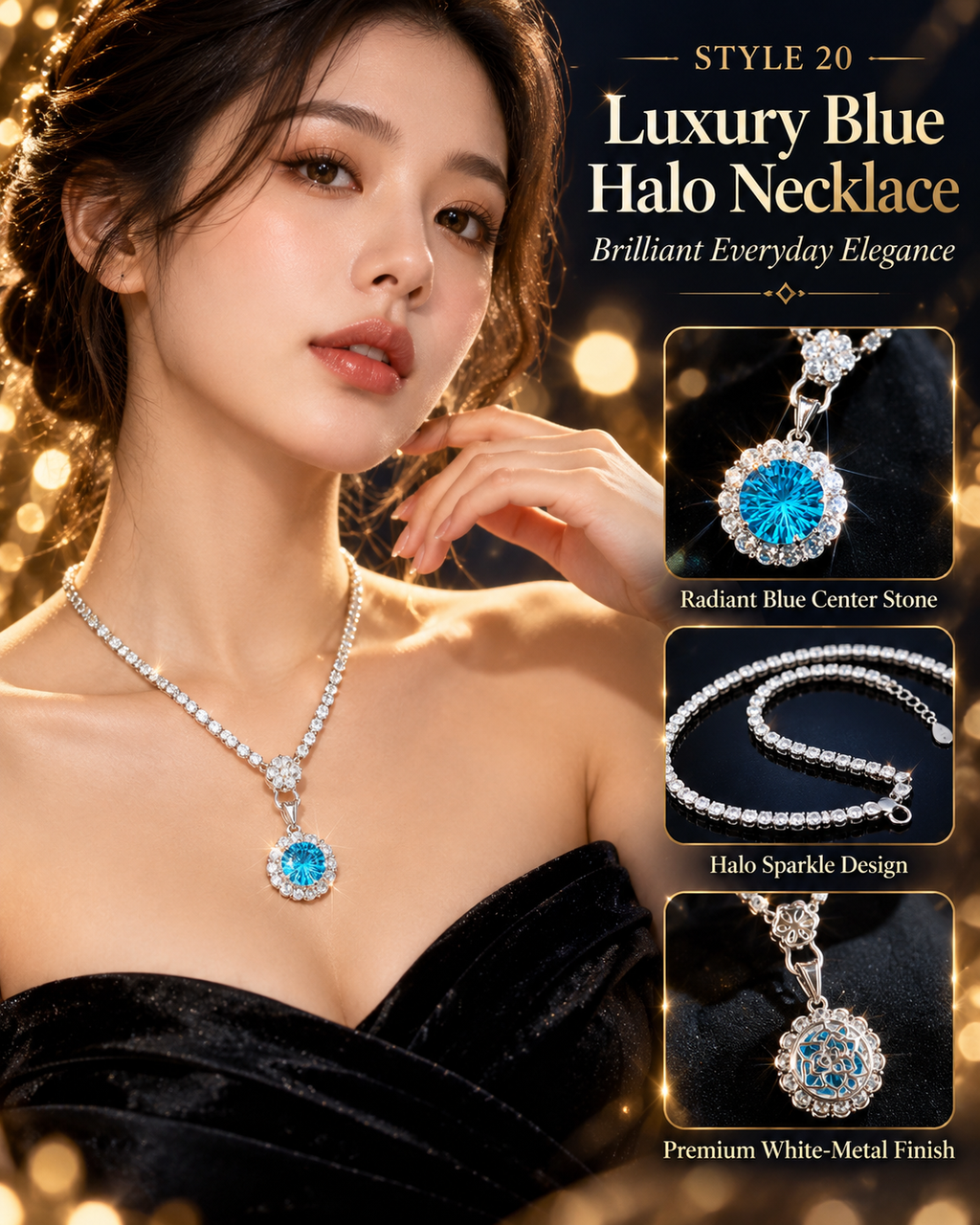 💚 Elegant Emerald Green Statement Pendant Necklace – Style 22